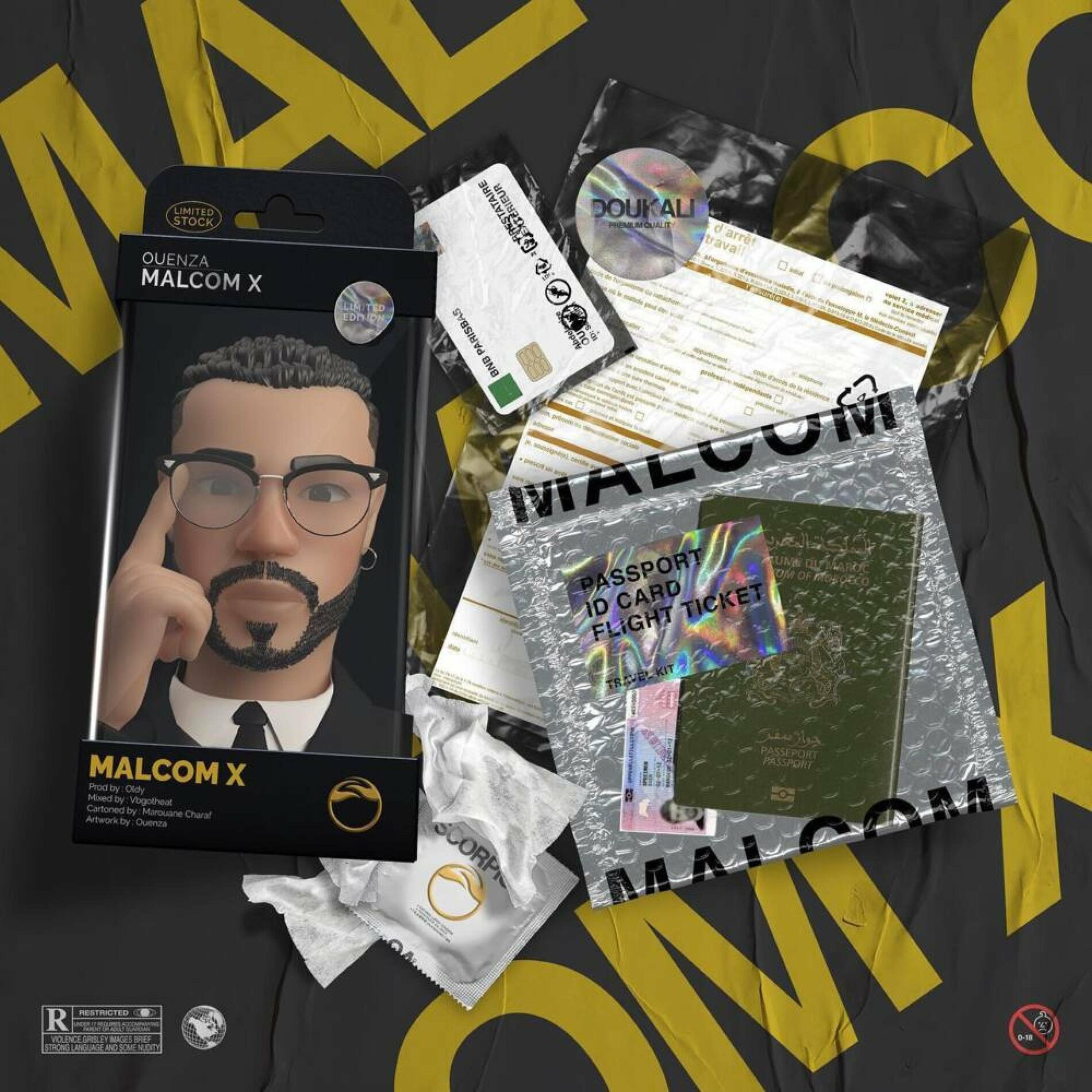 Album cover of Malcom X (feat. Ouenza) [Instrumental]