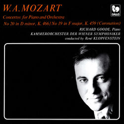 Cover of Mozart: Piano Concerto No. 20 in D Minor, K. 466 - Piano Concerto No. 19 in F Major, K. 459