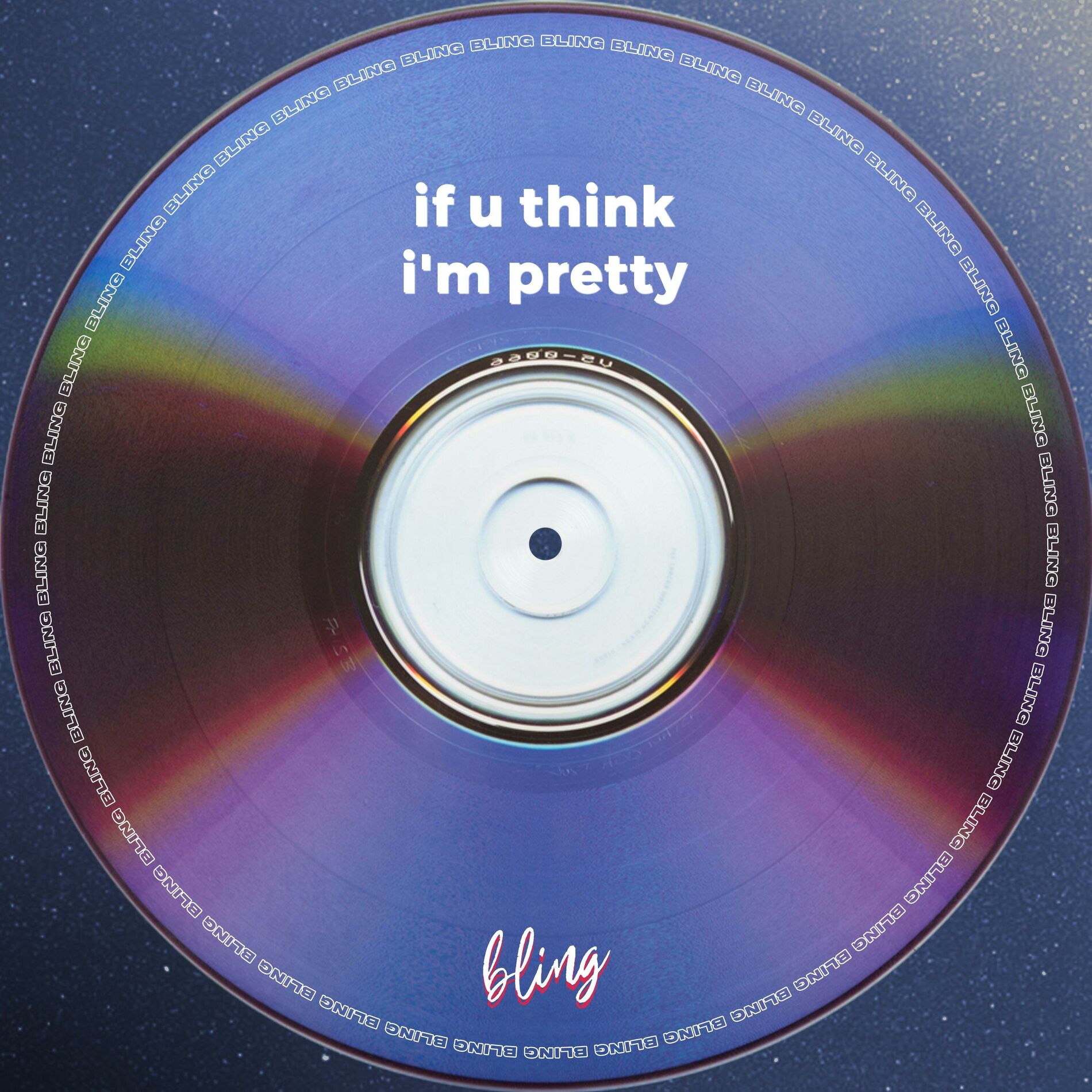 Album cover of if u think i'm pretty (tekkno sped up)
