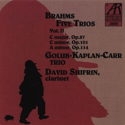 Cover of Brahms: Five Trios, Volume II