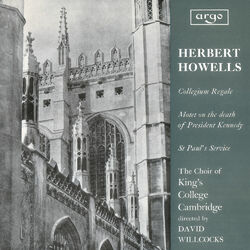 Cover of Howells: Te Deum and Jubilate (Collegium Regale); Vaughan Williams: Three Shakespeare Songs
