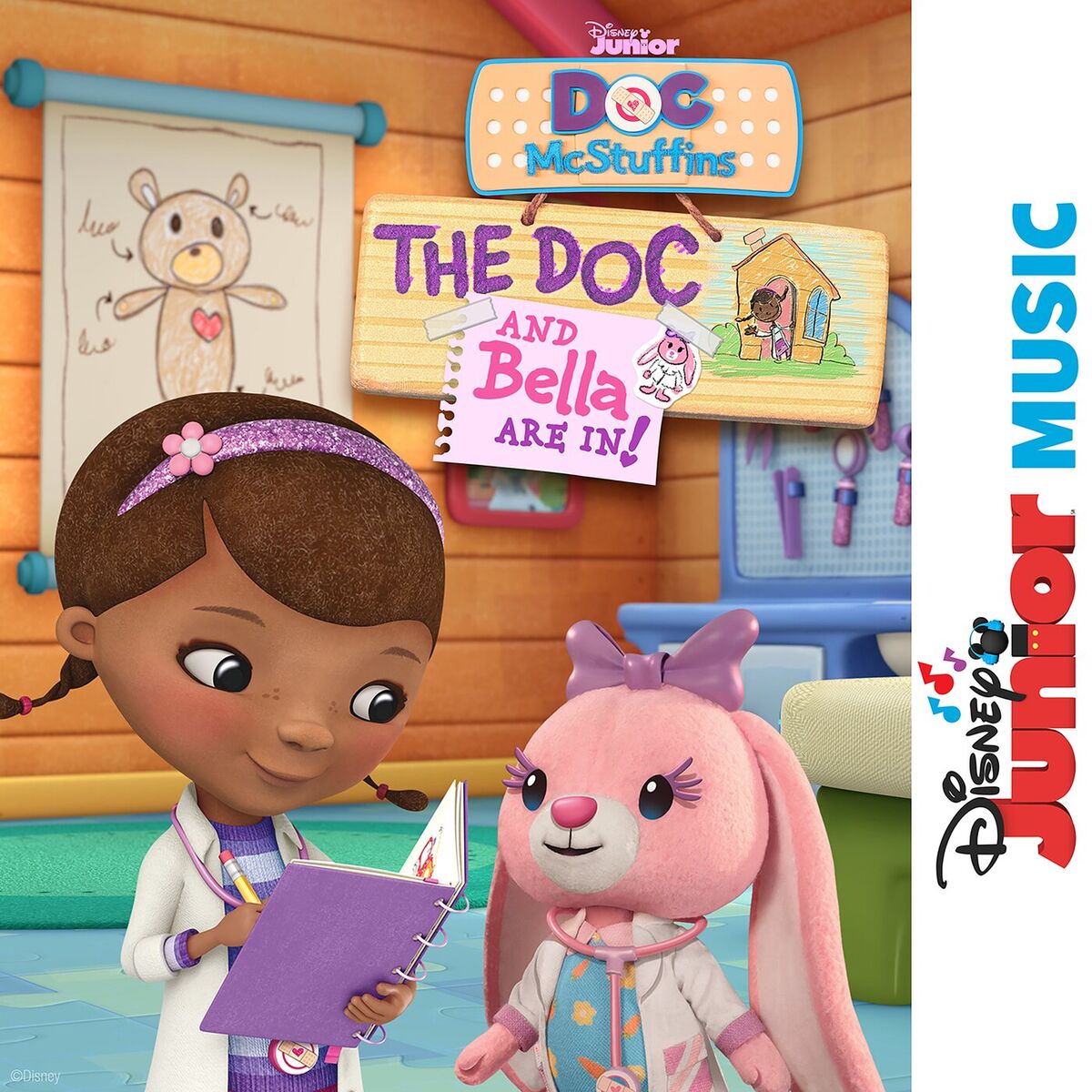 Album cover of Disney Junior Music: Doc McStuffins - The Doc and Bella Are In!