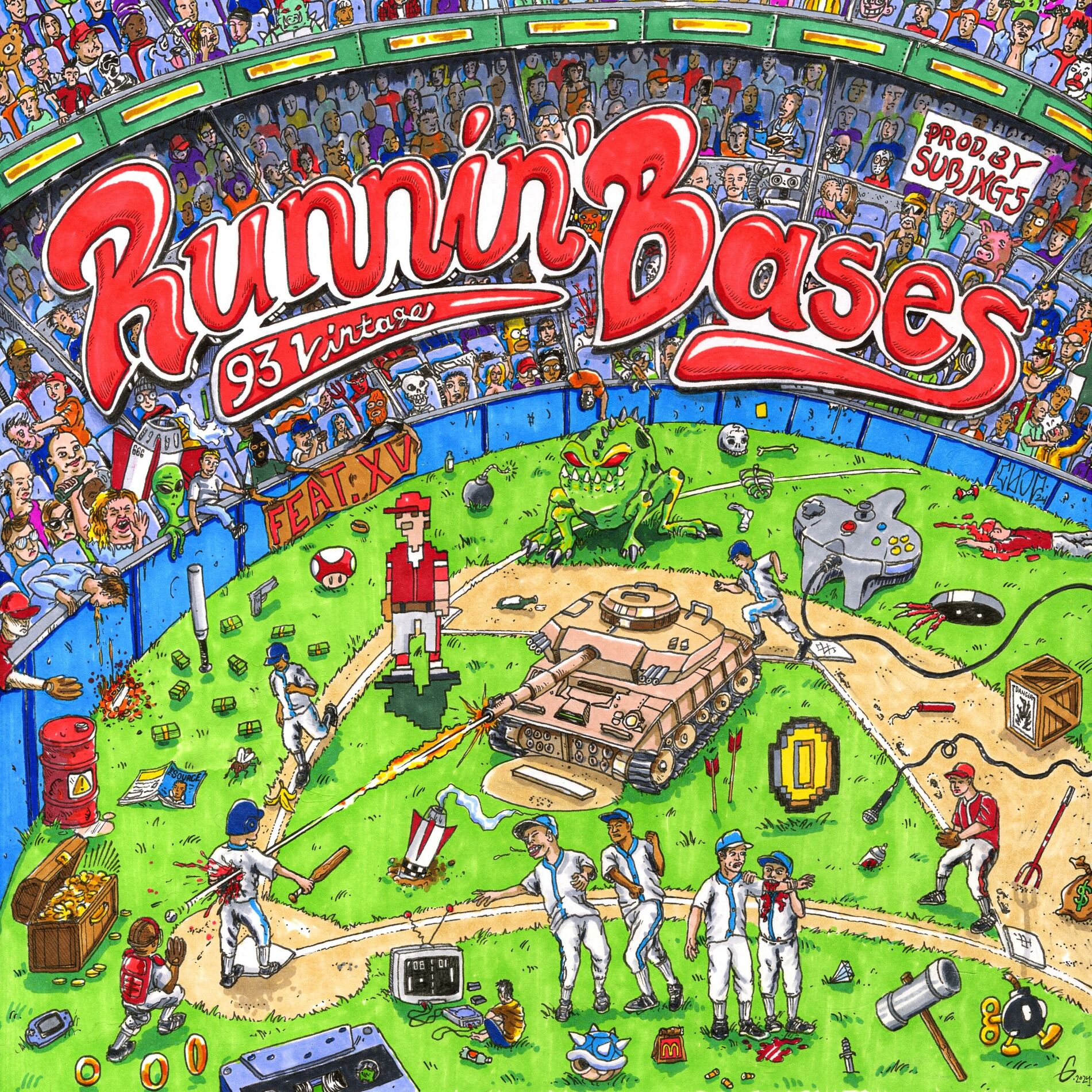 Album cover of Runnin' Bases (feat. XV & Subjxct 5)