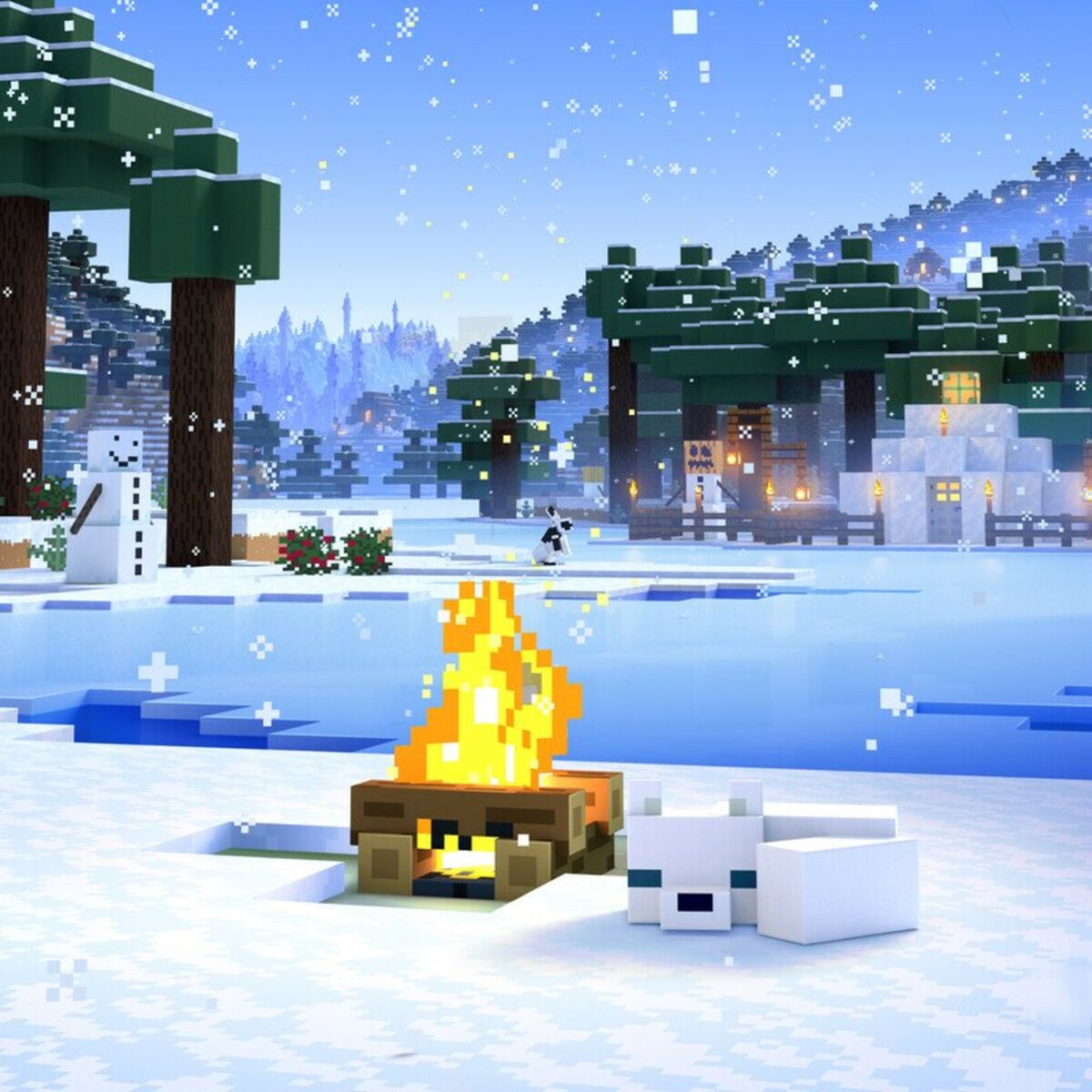 Album cover of Minecraft Soothing Scenes: Serene Snow