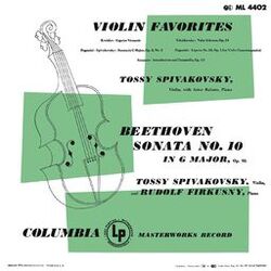 Cover of Violin Favorites - Kreisler, Tchaikovsky, Paganini, Sarasate & Beethoven: Violin Sonata No. 10 in G Major, Op. 96 (Remastered)