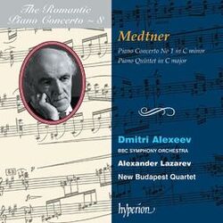 Cover of Medtner: Piano Concerto No. 1 & Piano Quintet (Hyperion Romantic Piano Concerto 8)