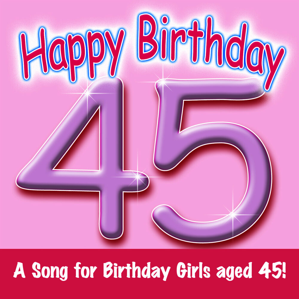 Picture of Happy Birthday (Girl Age 45)