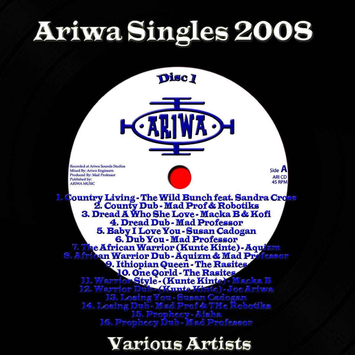 Album cover of Ariwa Singles 2008, Vol. 1