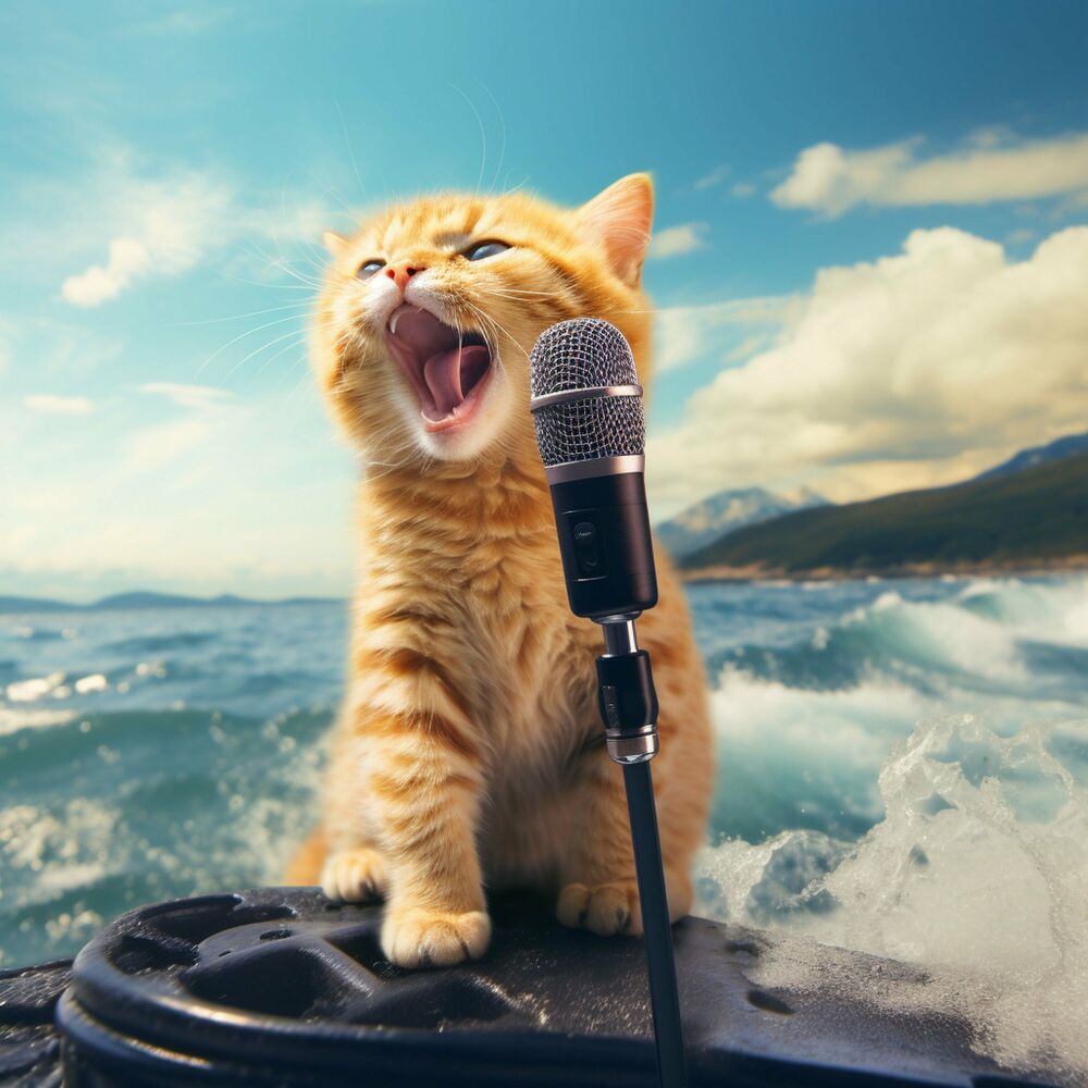 Picture of Feline Surf: Ocean Symphony for Cats