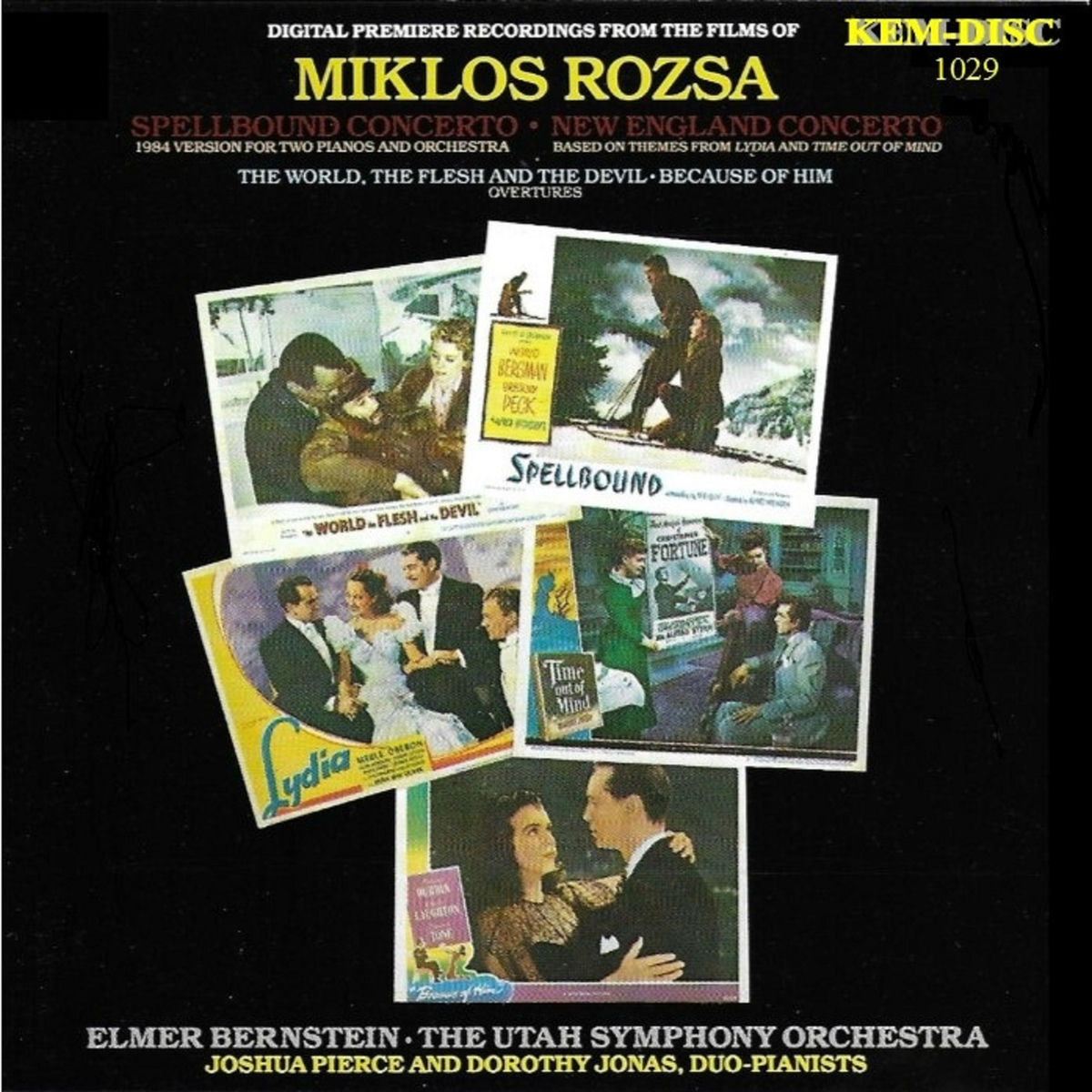 Album cover of Spellbound by Miklos Rozsa