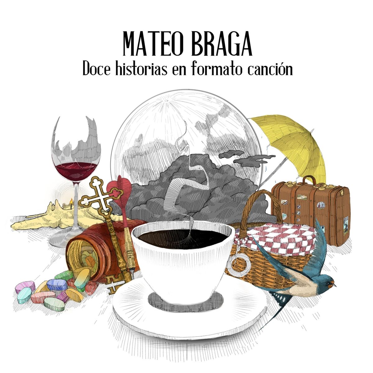 Album cover of Doce historias en formato canción