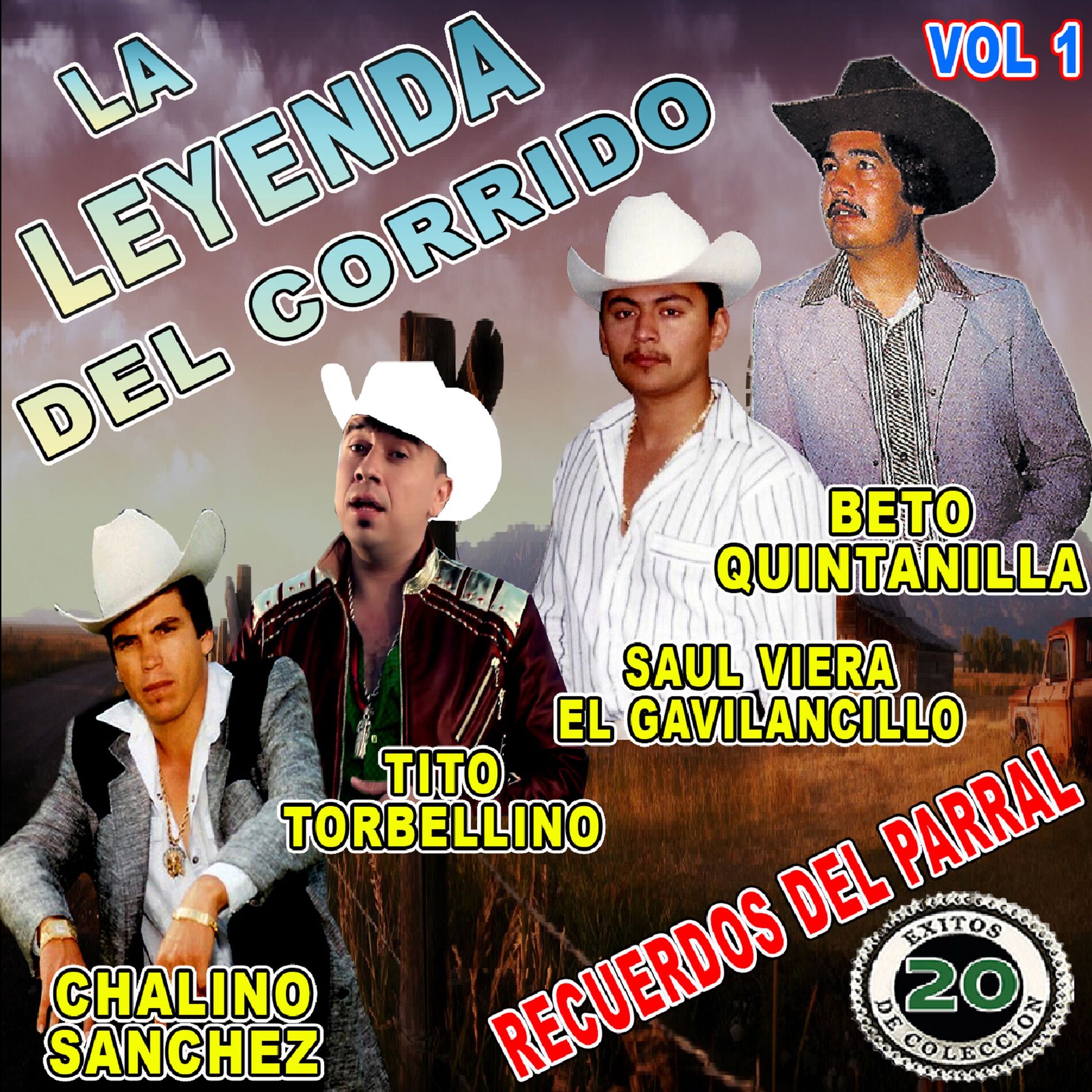 Album cover of La Leyenda del Corrido: Recuerdos del Parral (20 Exitos de Coleccion), Vol. 1