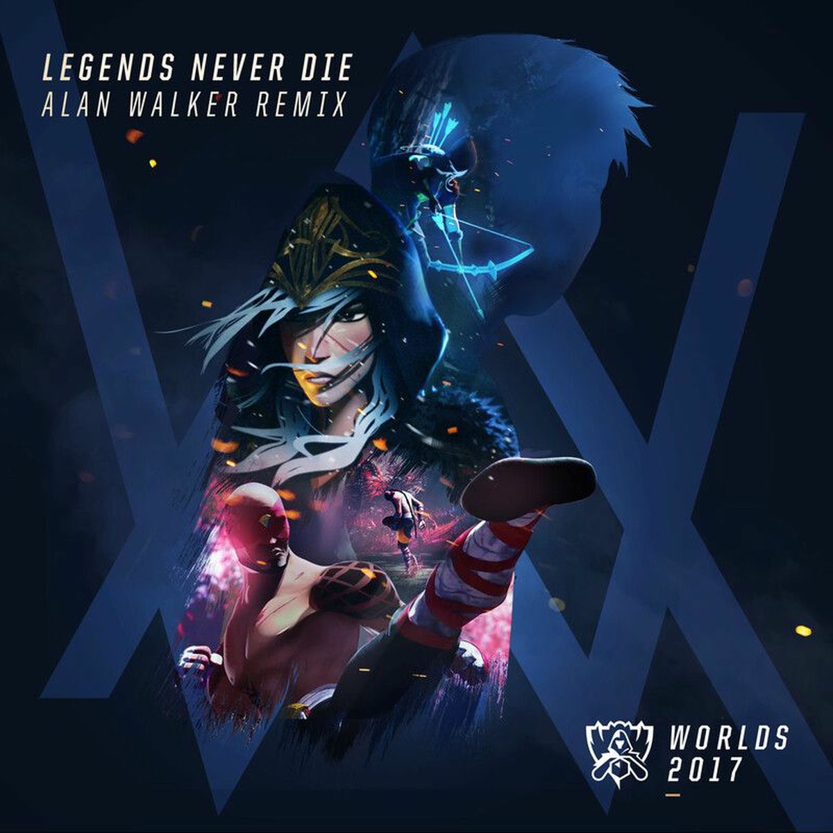 Album cover of Legends Never Die (Remix)