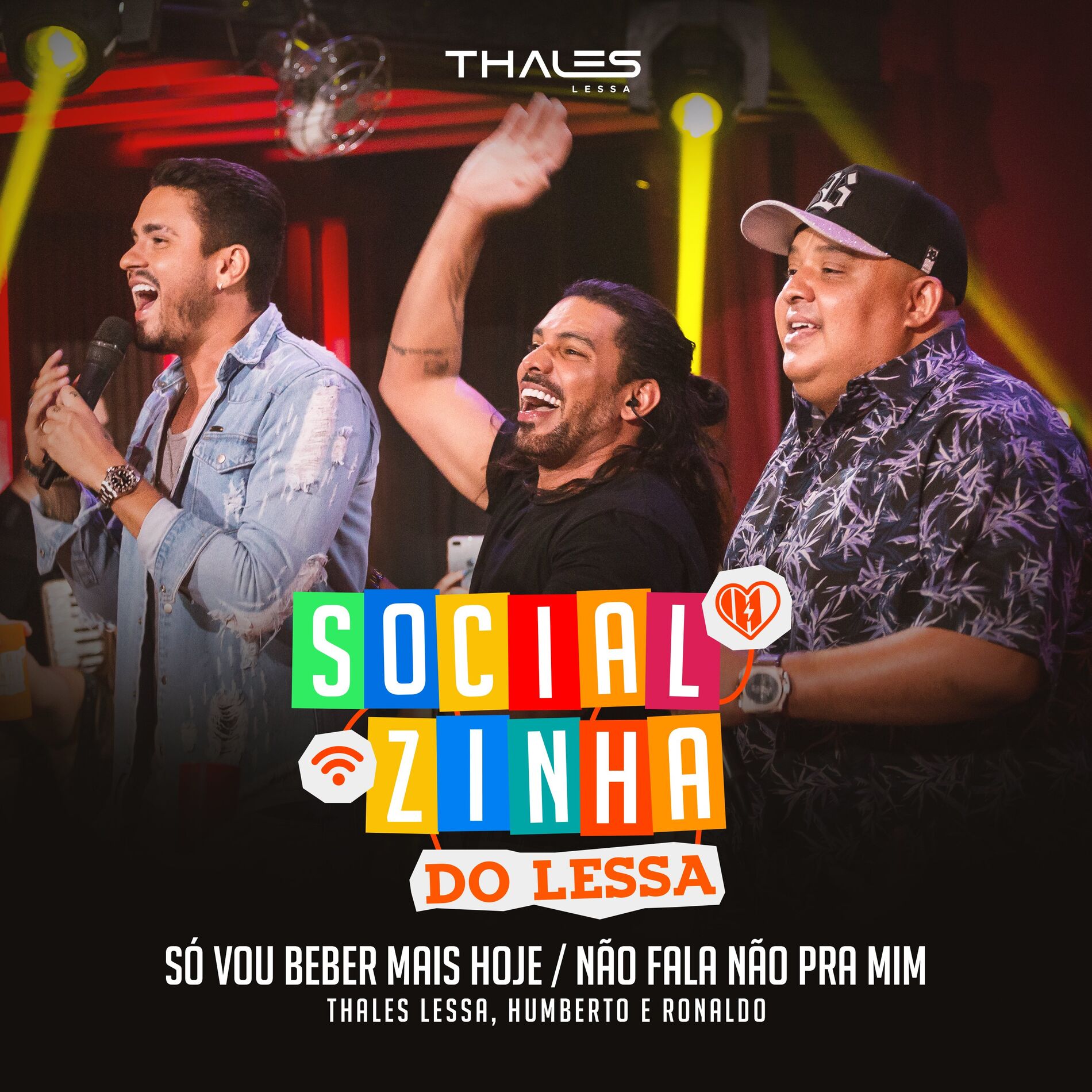 Album cover of Só Vou Beber Mais Hoje / Não Fala Não pra Mim (Ao Vivo)