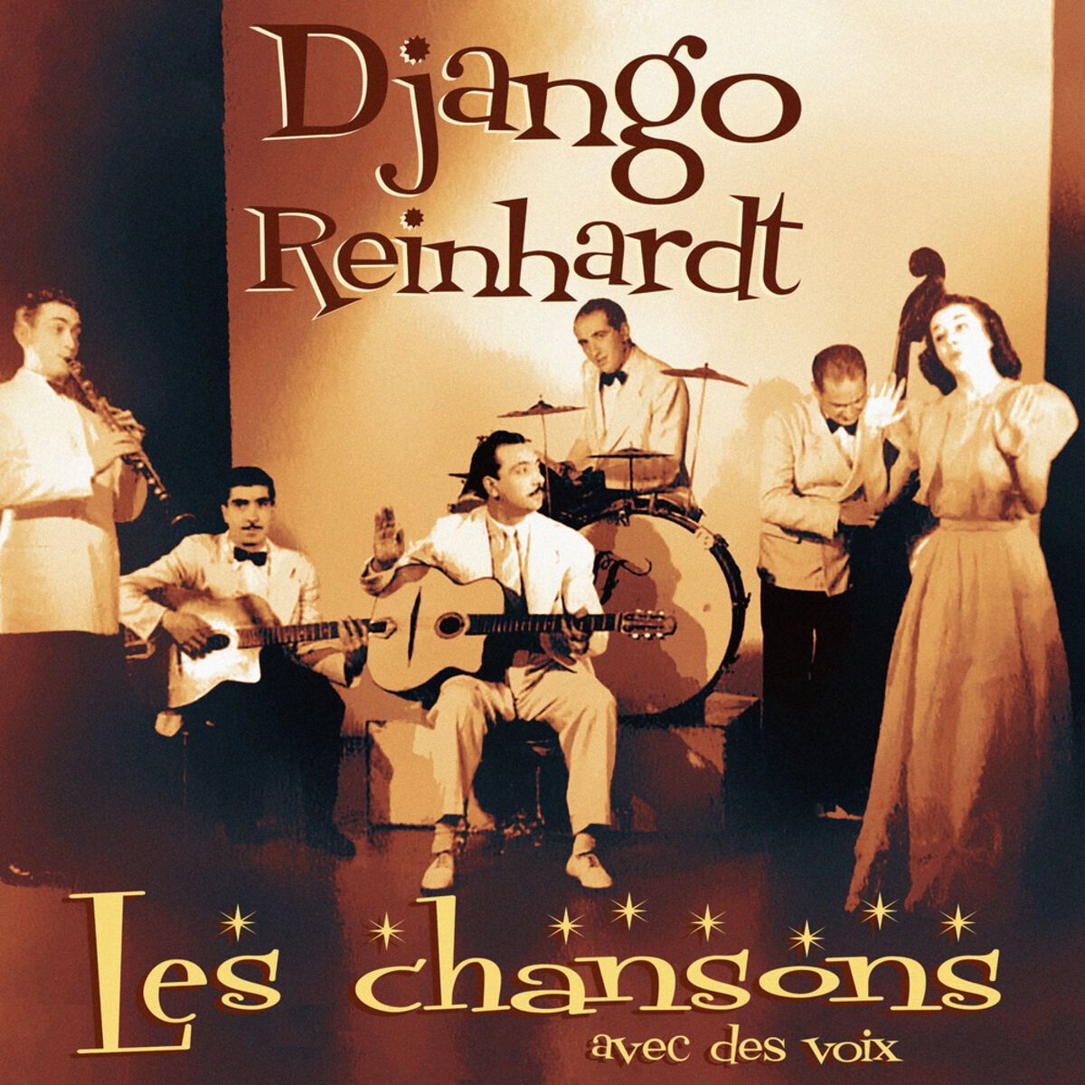 Album cover of Chansons (avec des voix) accompagne par Django Reinhardt