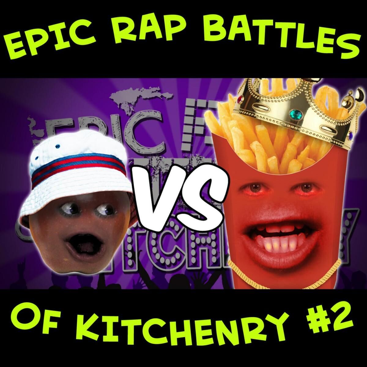 Album cover of Epic Rap Battles of Kitchenry #2: Midget Apple vs. Biggie Fries (feat. Epic Lloyd & Midget Apple)