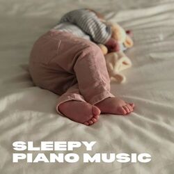 Cover of Sleepy Piano Music for Deeper Baby Sleep (Mixed with White Noise)