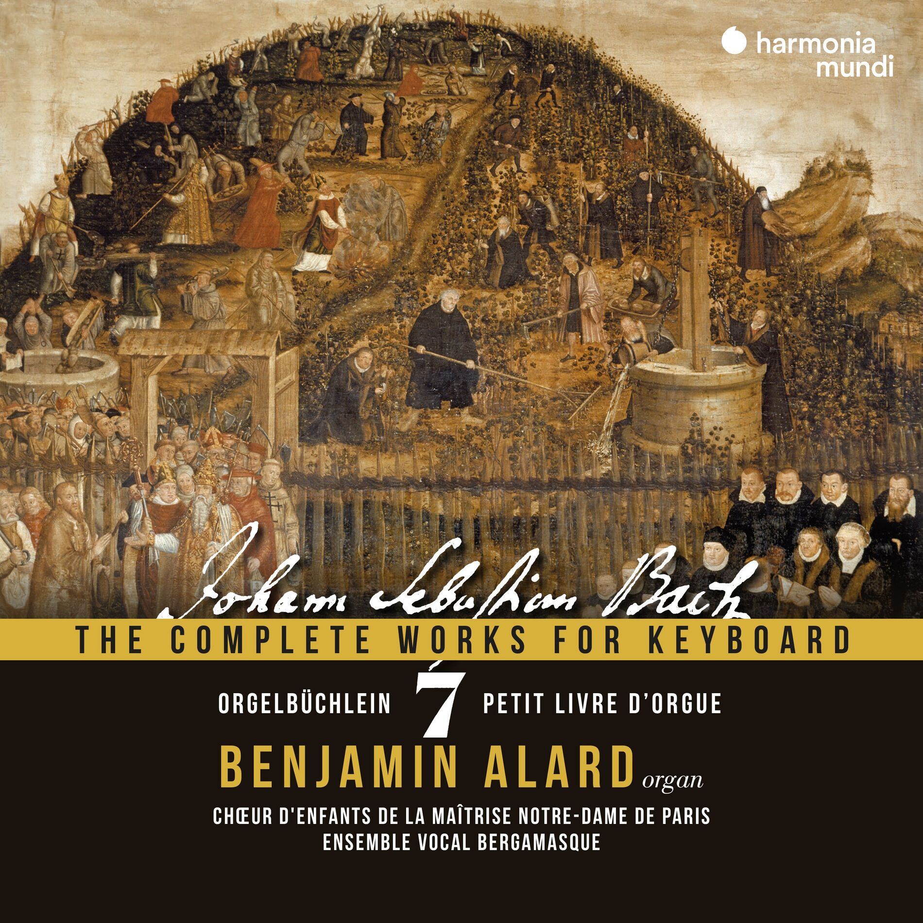 Album cover of Johann Sebastian Bach: The Complete Works for Keyboard, Vol. 7: Orgelbüchlein, BWV 599-644 (with choir)