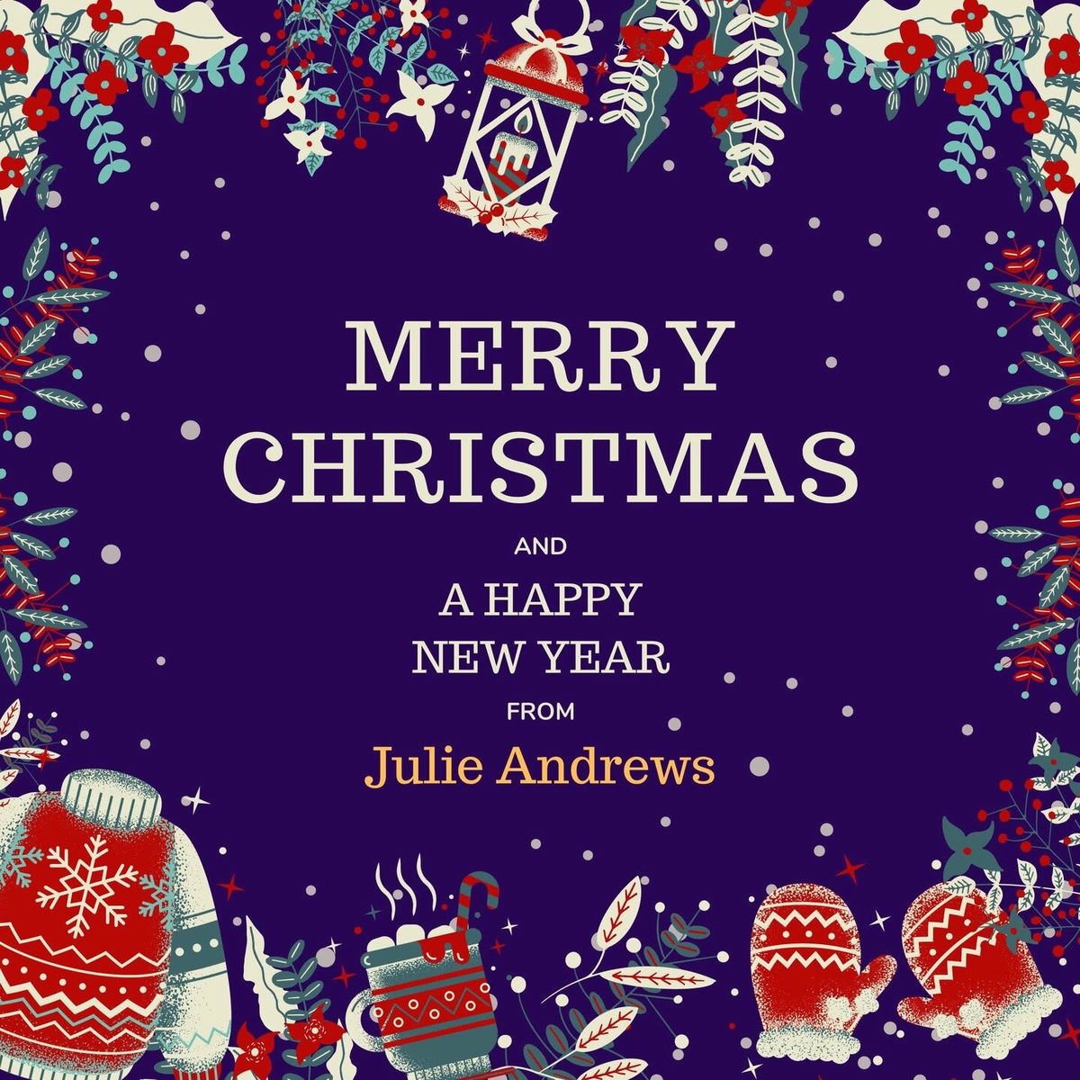 Album cover of Merry Christmas and A Happy New Year from Julie Andrews