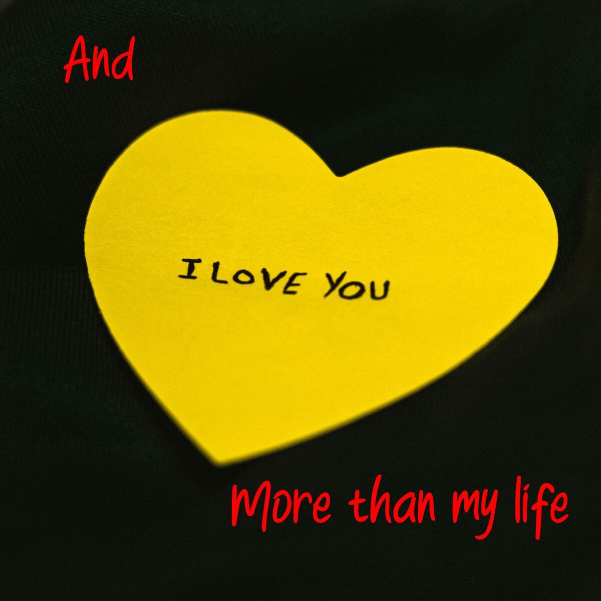 Album cover of And I love you more than my life