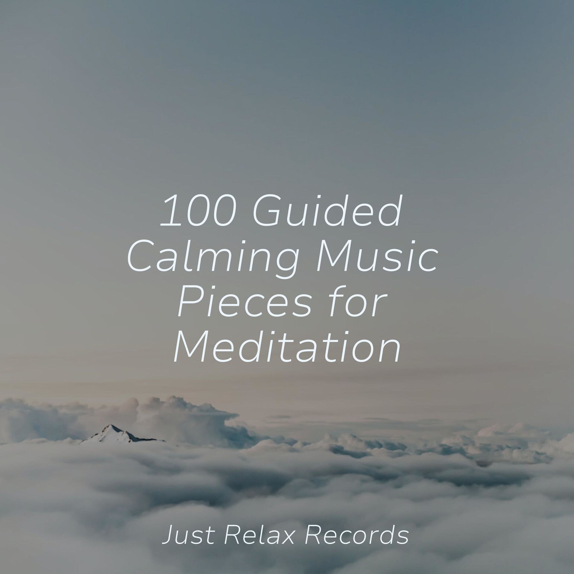Album cover of 100 Guided Calming Music Pieces for Meditation