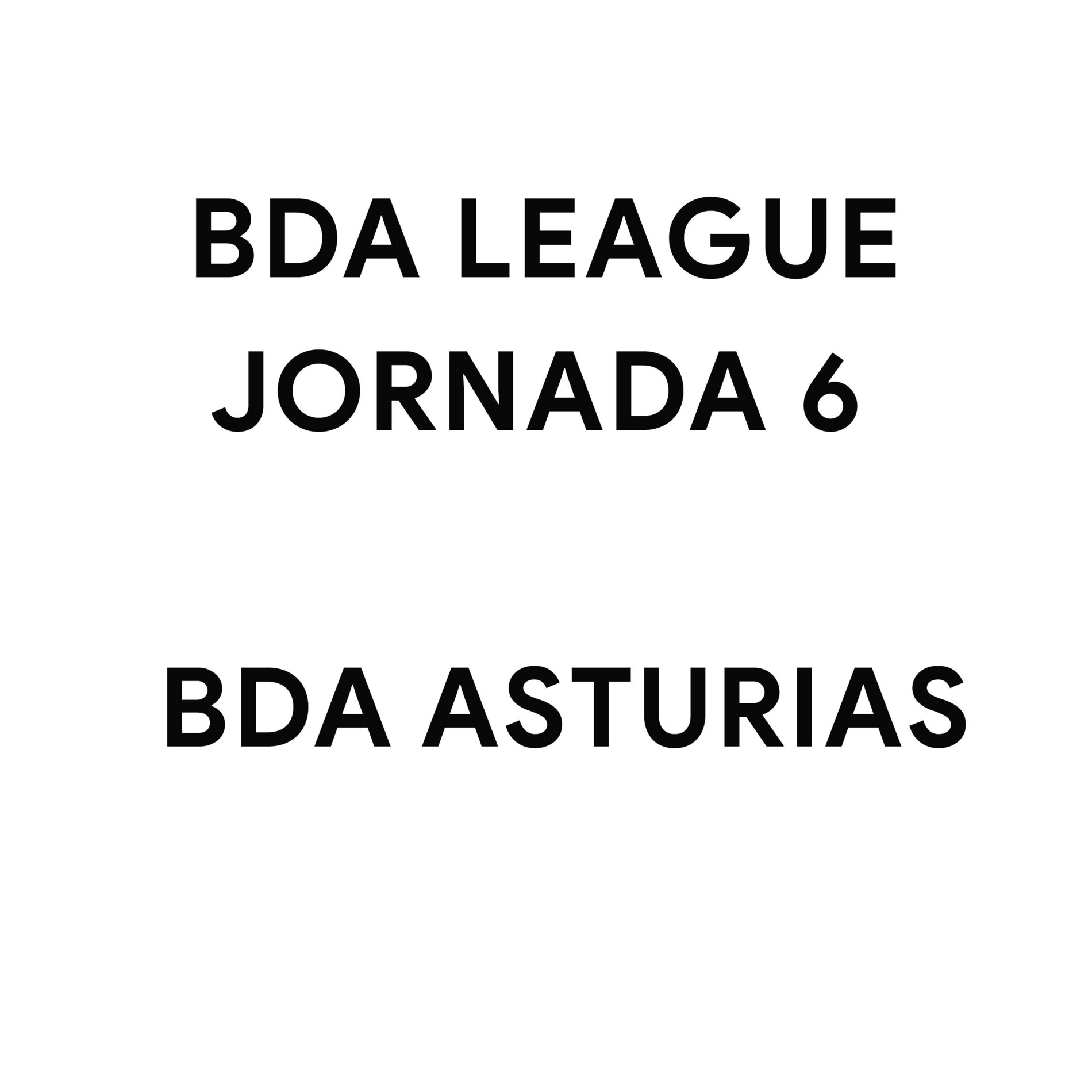 Album cover of BDA League (Jornada 6)