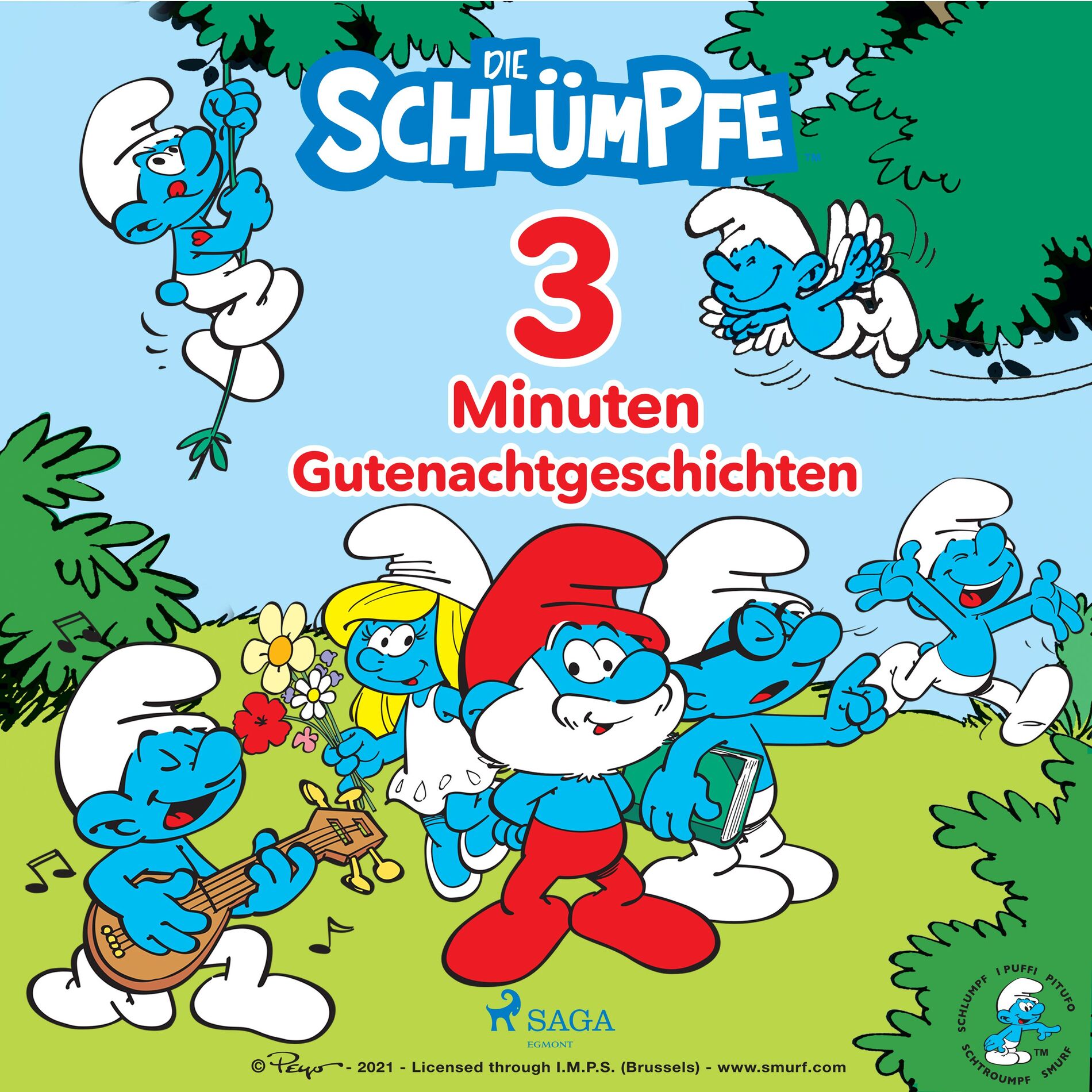 Album cover of Die Schlümpfe - 3-Minuten-Gutenachtgeschichten