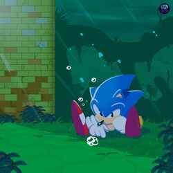 Cover of Aquatic Ruin Zone Synthwave (From "Sonic the Hedgehog 2") (Cover)