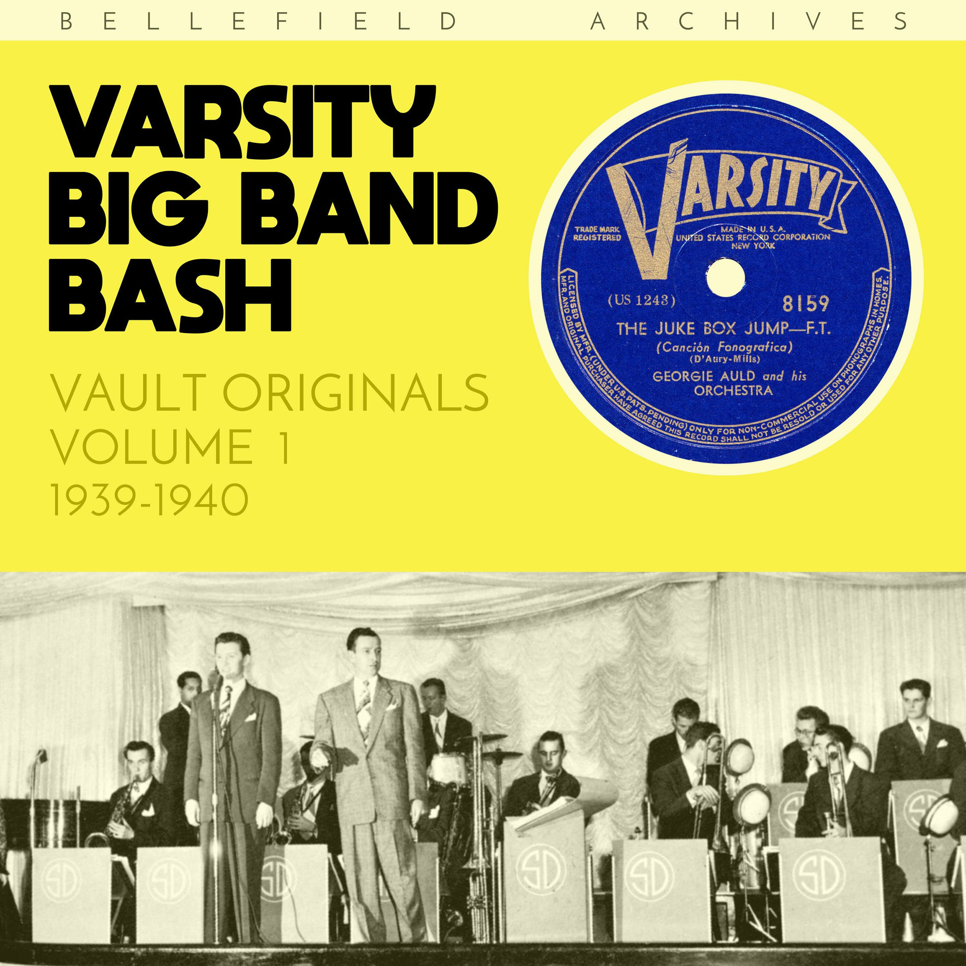 Album cover of Vault Originals: Varsity Big Band Bash, Volume 1 (1939-1940)