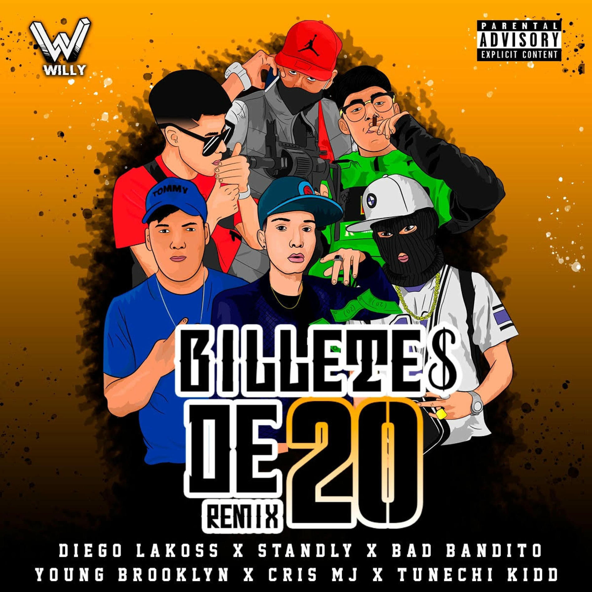 Album cover of Billetes de 20 (feat. Cris Mj, Young Brooklyn, Tunechi Kidd & Bad Bandito)