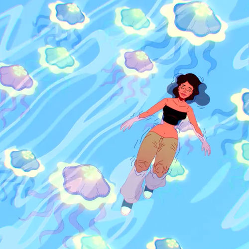 Floating artwork