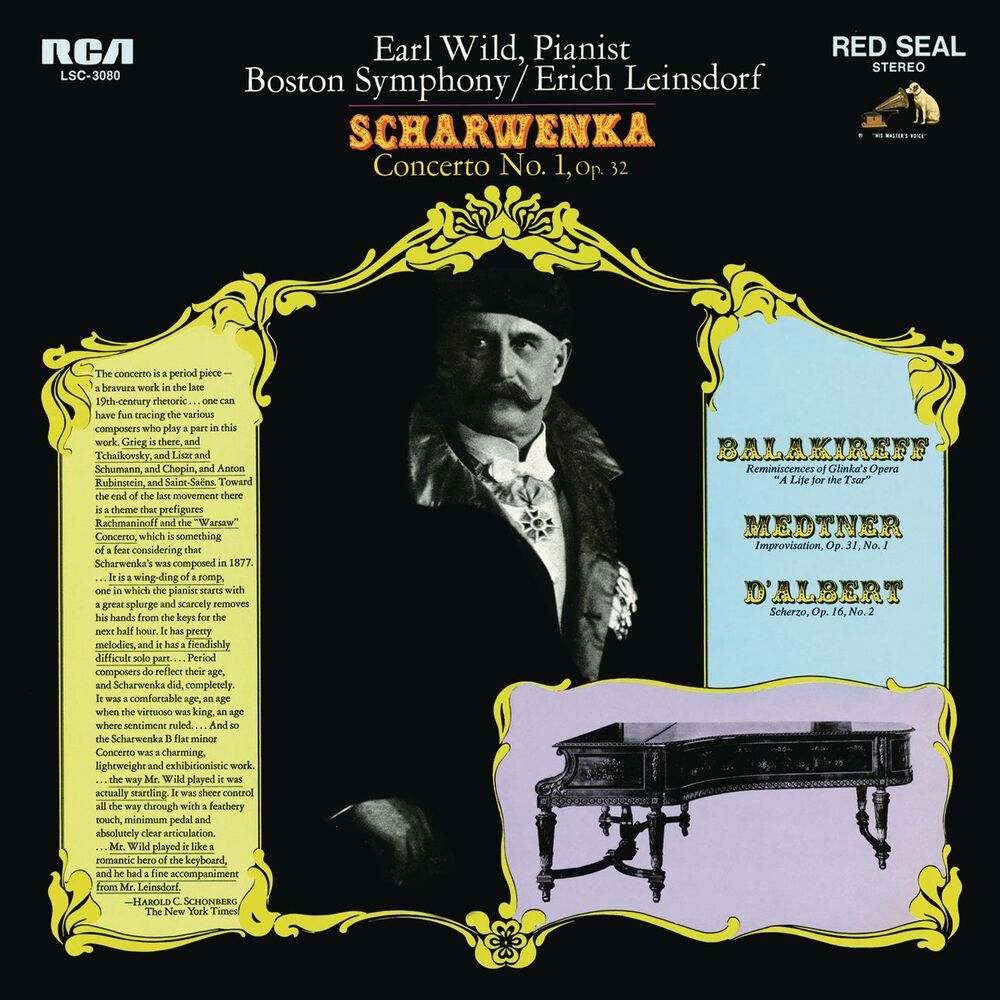 Picture of Scharwenka: Piano Concerto No. 1, Op. 32 - Balakirev: Réminiscences de l'opéra - Medtner: Improvisation, Op. 31 - d'Albert: Scherz