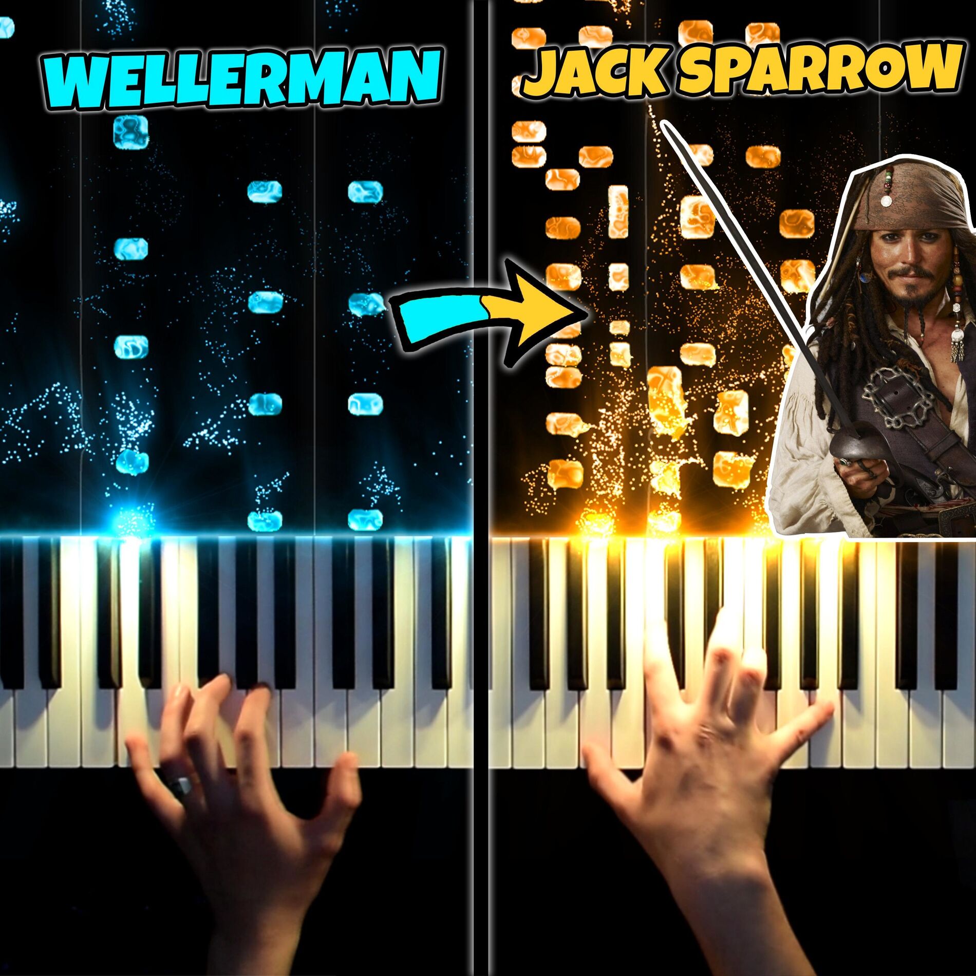 Album cover of Wellerman vs Pirates of the Caribbean! (Piano Battle)
