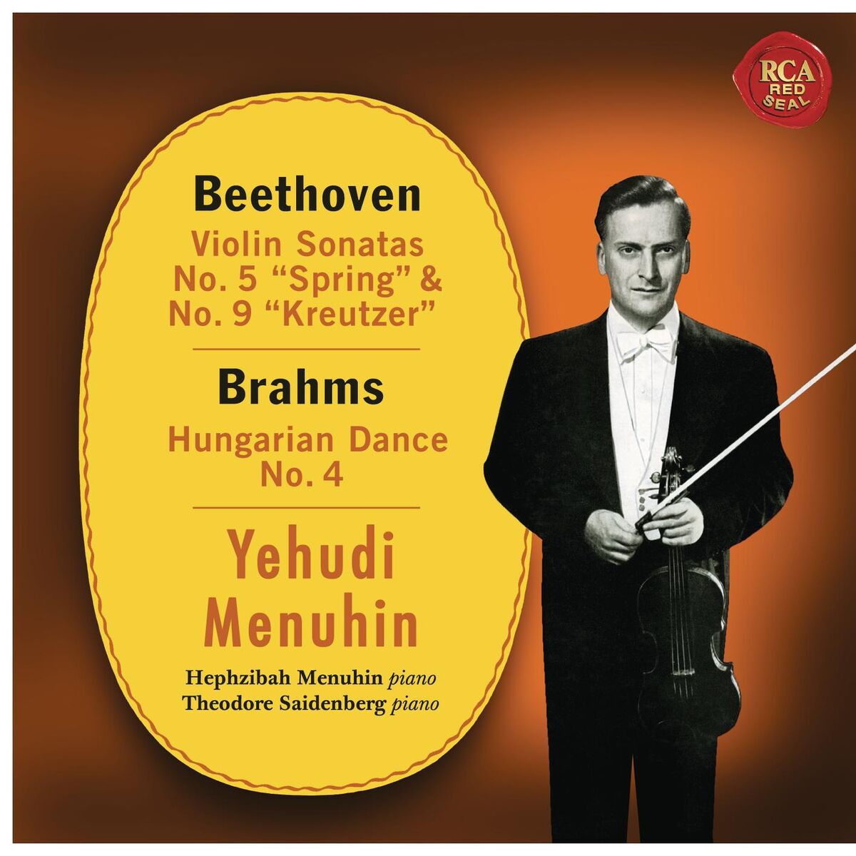 Album cover of Beethoven: Violin Sonatas No. 5 & 9 - Brahms: Hungarian Dance No. 4