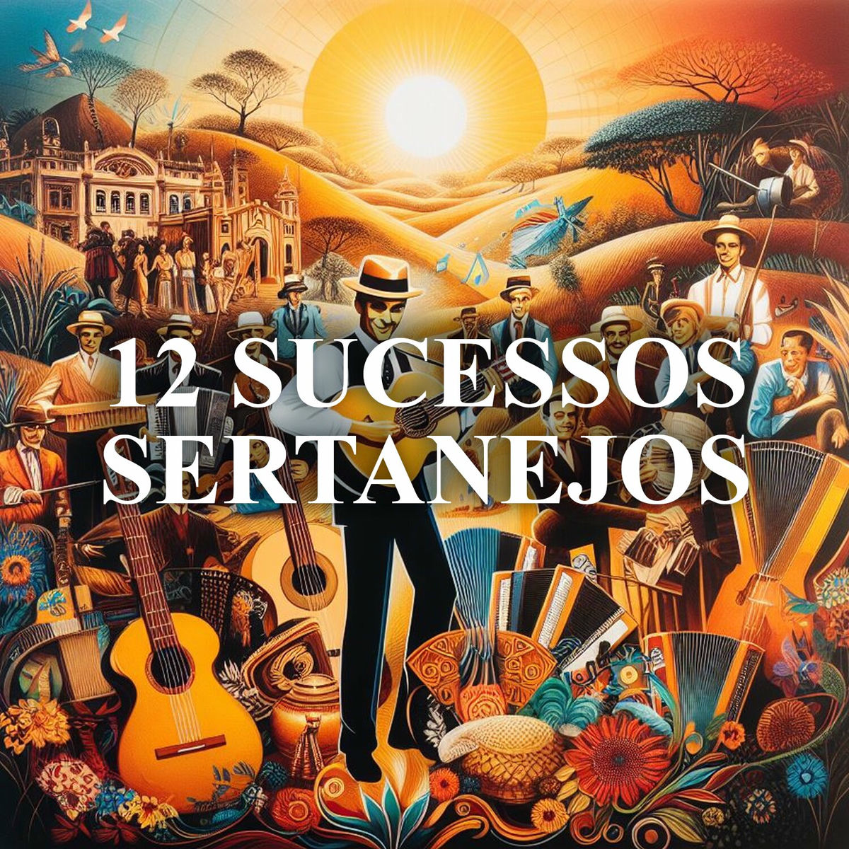 Album cover of 12 Sucessos Sertanejos