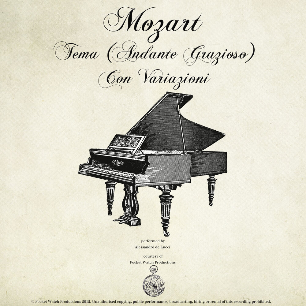Picture of Mozart: Piano Sonata No. 11 in A, K.331 'Alla Turca', I, Tema (Andante Grazioso) Con Variazioni