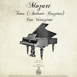 Cover of Mozart: Piano Sonata No. 11 in A, K.331 'Alla Turca', I, Tema (Andante Grazioso) Con Variazioni
