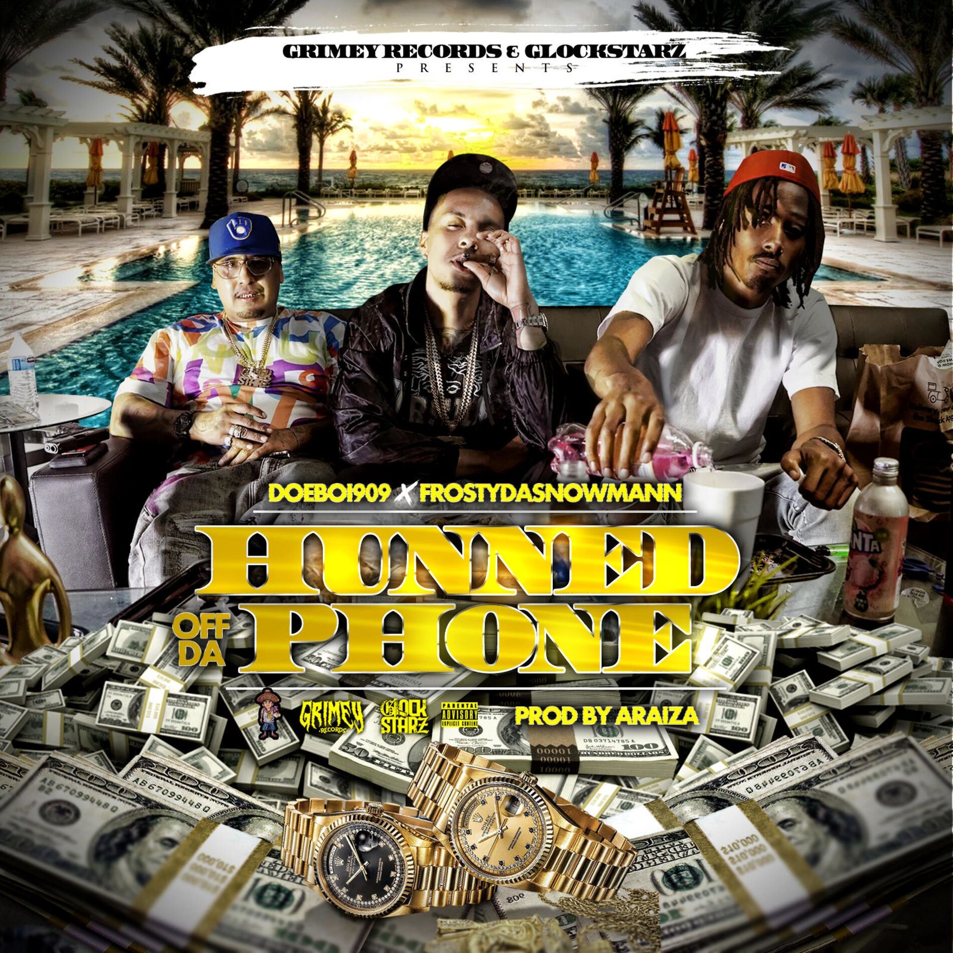 Album cover of hunned off da phone (feat. frostydasnowmann)