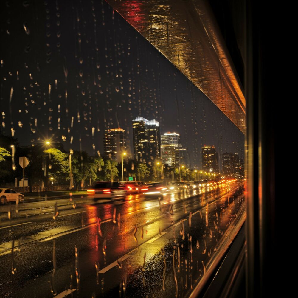 Picture of Gotas De Lluvia Tranquilas: Concentración Consciente En El Abrazo De La Lluvia