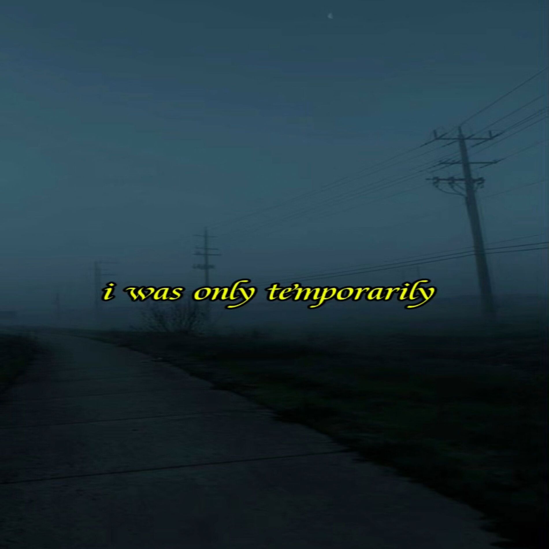 Album cover of I Was Only Temporarily