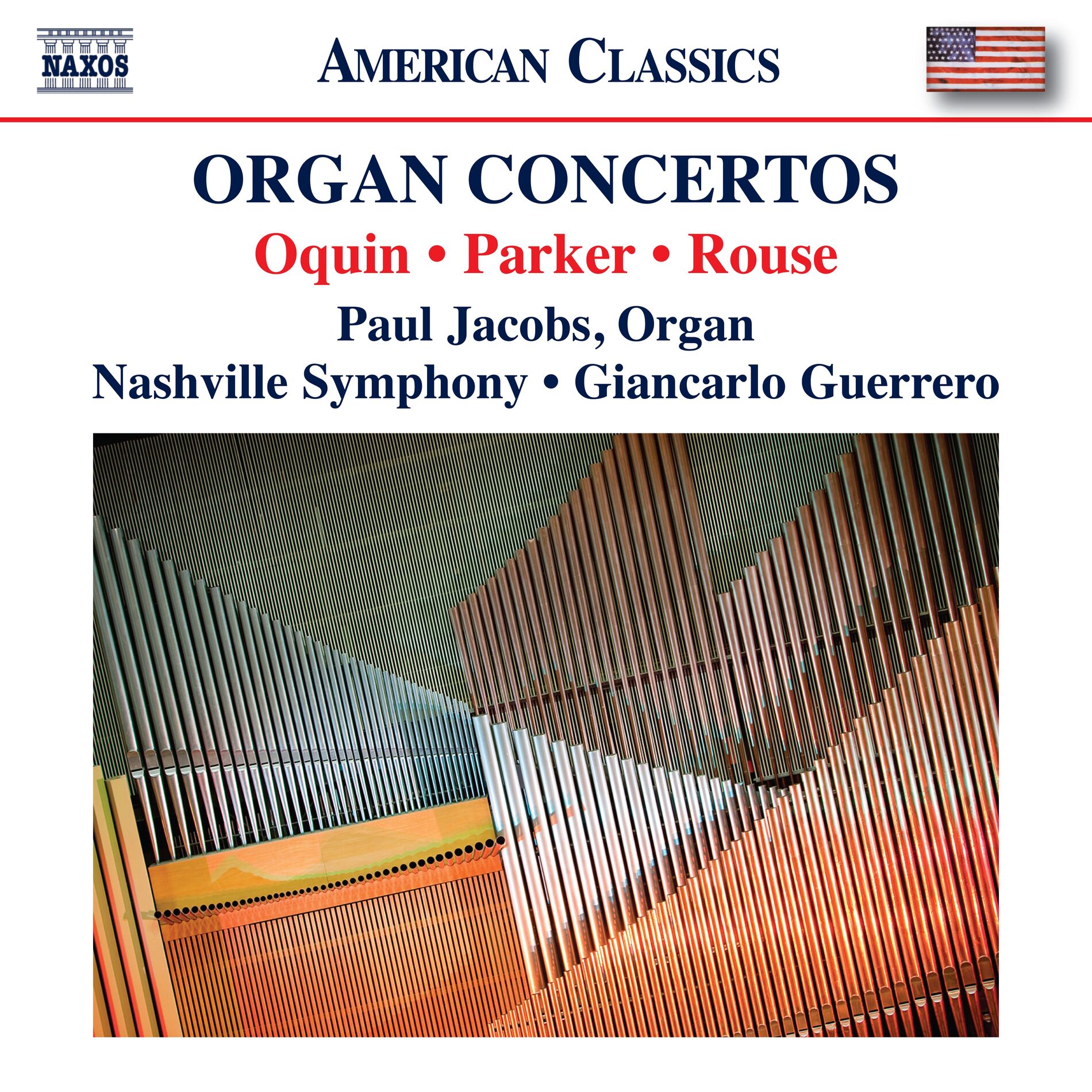 Album cover of Wayne Oquin, Parker & Rouse: Organ Concertos