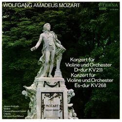 Cover of Mozart: Violin Concerto in D Major / Violin Concerto in E-Flat Major