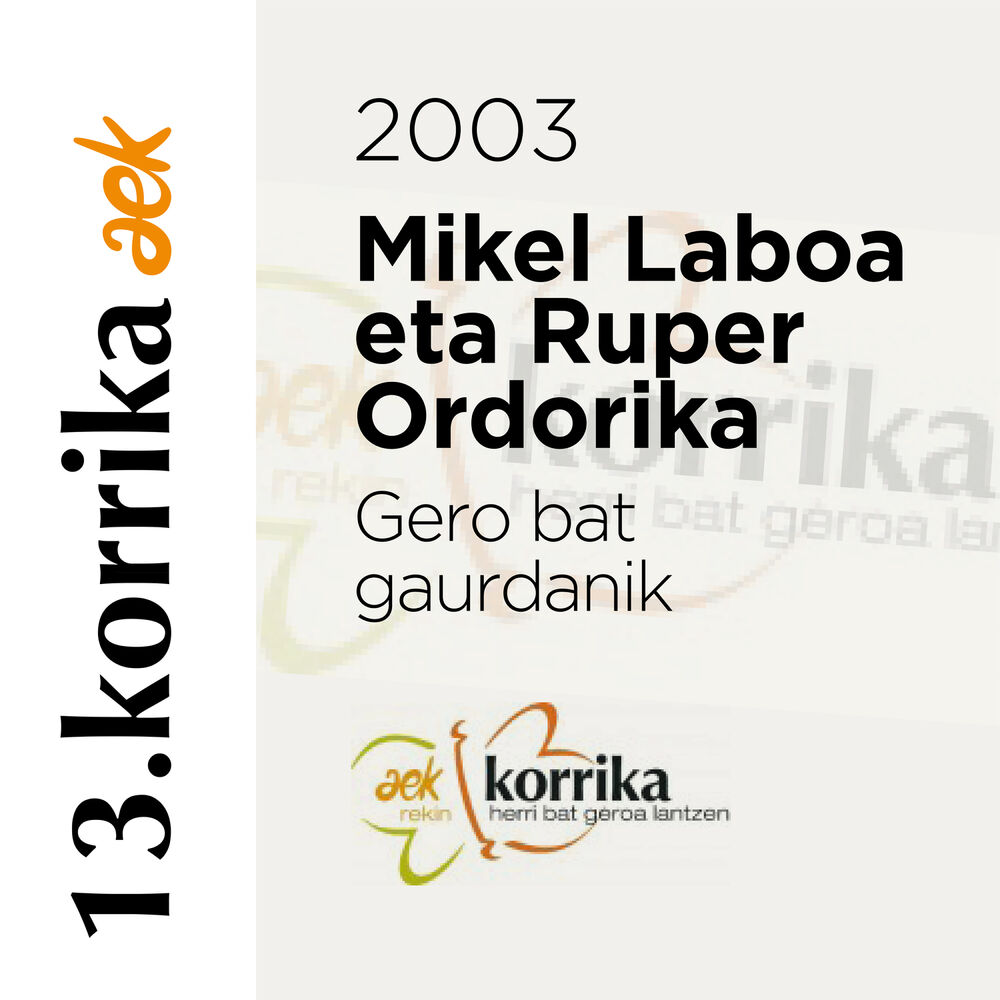 Picture of 13. Korrika (2003). Gero bat gaurdanik