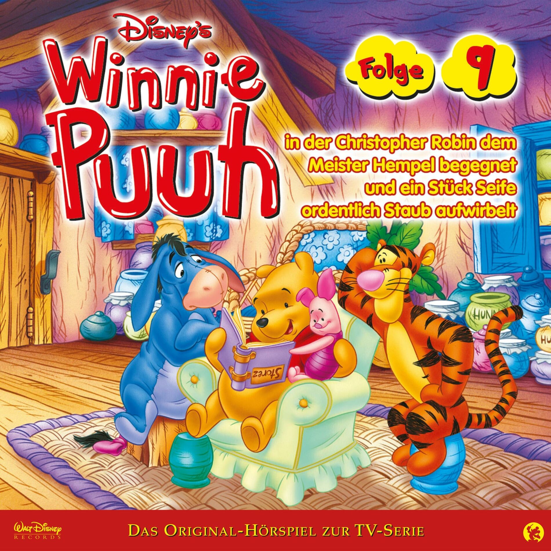 Album cover of 09: Winnie Puuh in der Christopher Robin dem Meister Hempel begegnet und ein Stück Seife ordentlich Staub aufwirbelt (Hörspiel zur
