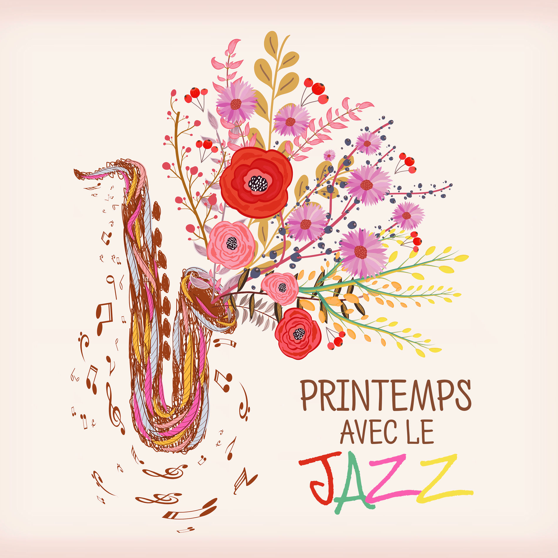 Album cover of Printemps avec le jazz: Musique instrumentale positive, Jazz réveil, Joyeux piano et sax, Jazz édifiant