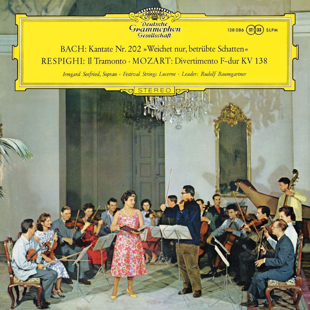 Album cover of J.S. Bach: Cantata BWV 202; Respighi: Il tramonto; Mozart: Divertimento K. 138, Così fan tutte (arias)