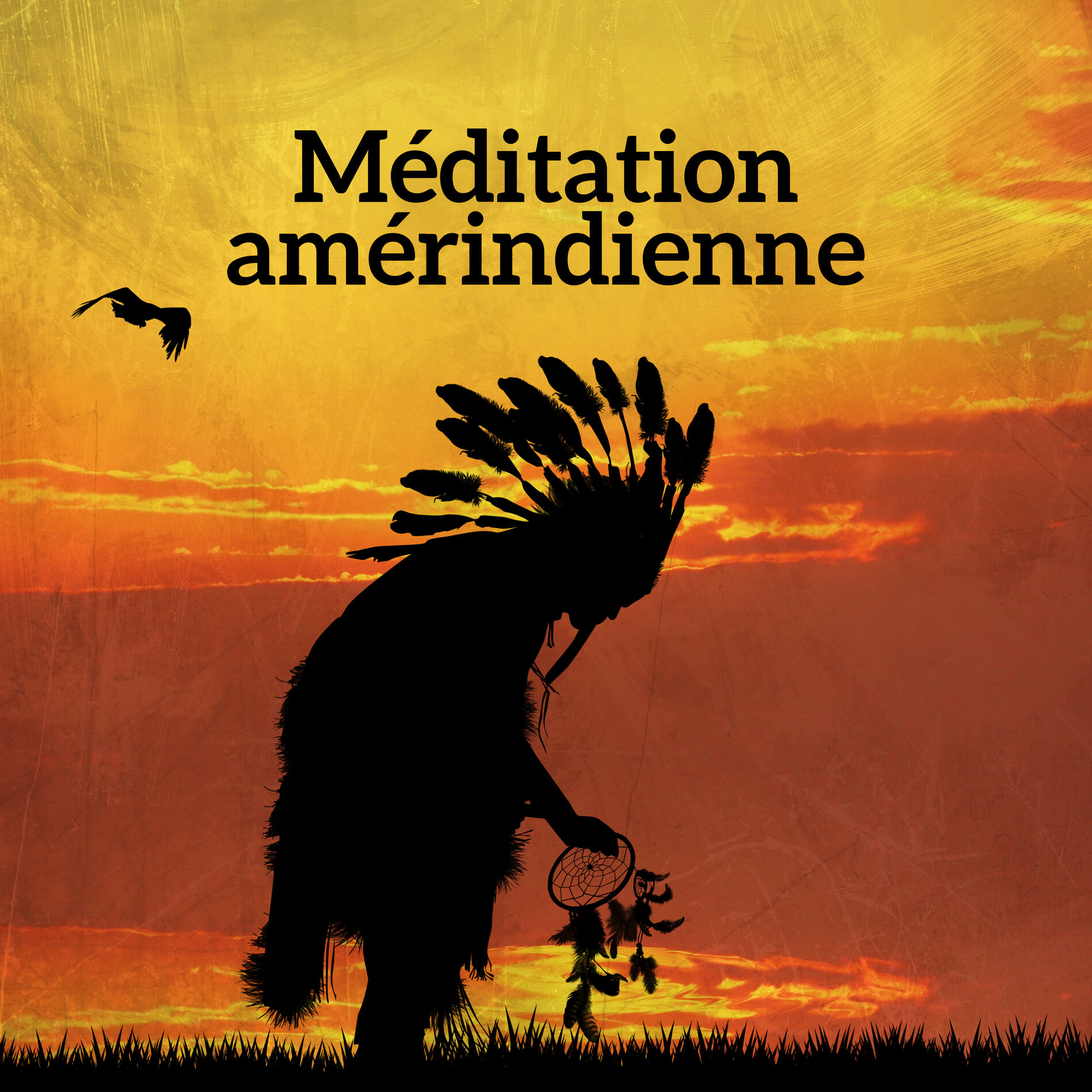 Album cover of Méditation amérindienne: Parcours de guérison avec chants chamaniques et percussions, Musique pour l'esprit, Le corps et l'âme