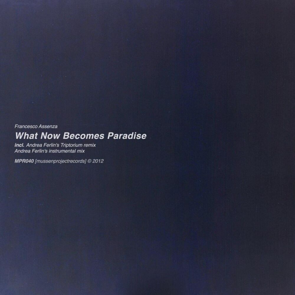Picture of Francesco Assenza - What Now Becomes Paradise (MP3 Single)