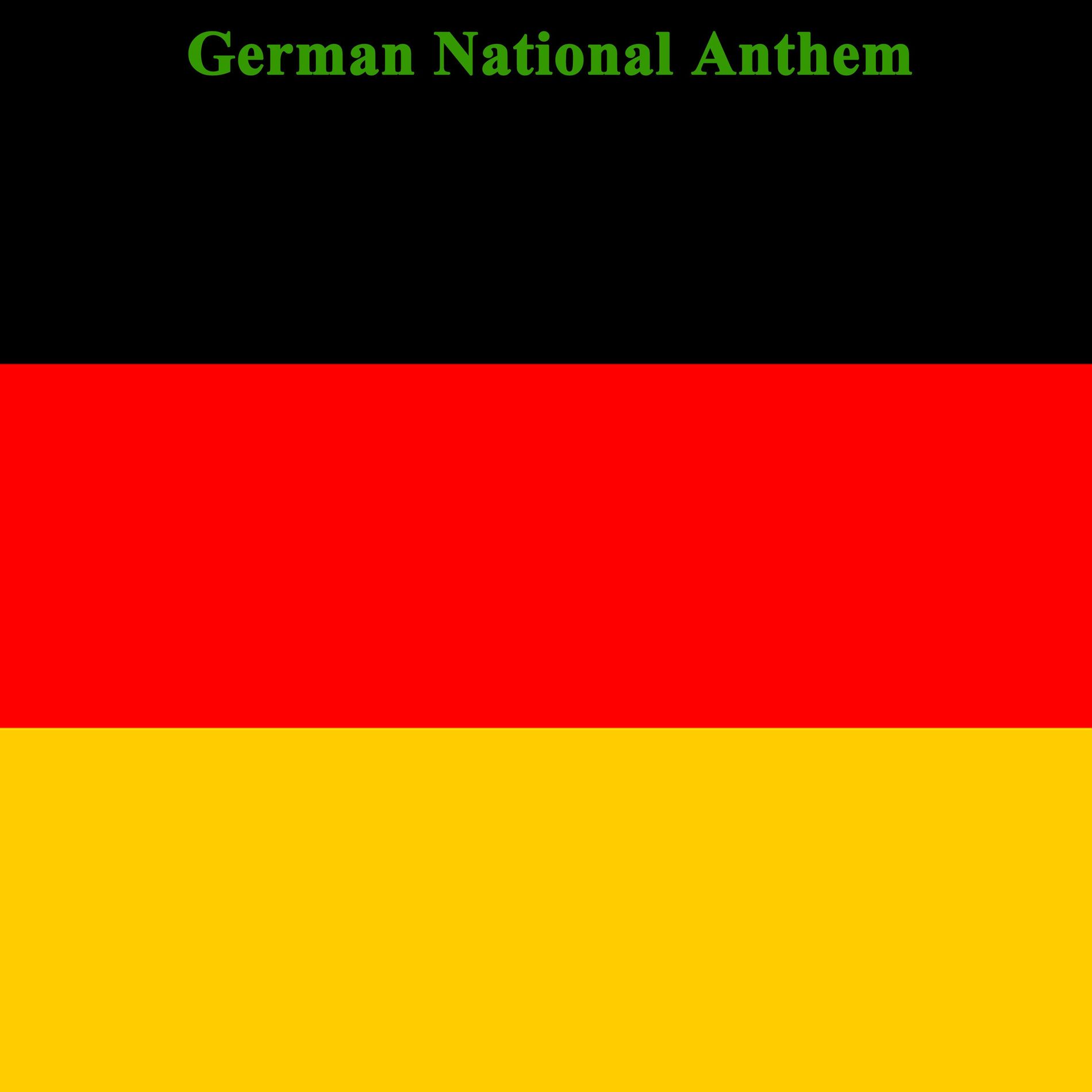 Album cover of Die Deutsche National Hymne
