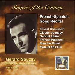 Cover of Singers of the Century: Gérard Souzay (French-Spanish Song Recital)